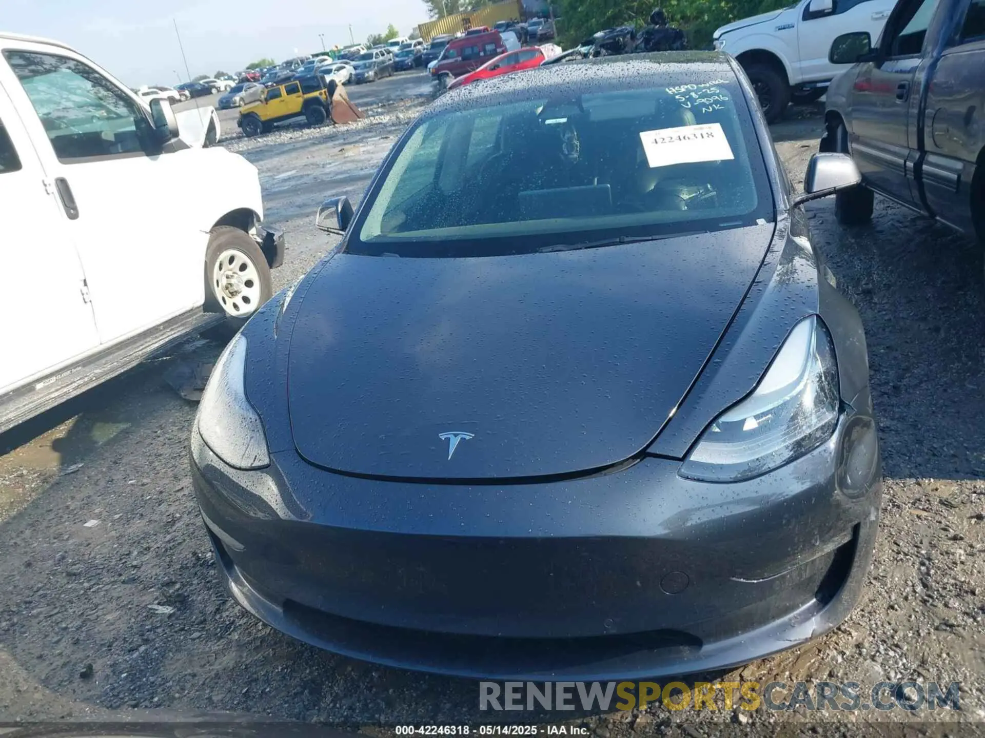 11 fotografías del automóvil dañado 5YJ3E1EB6NF189096 TESLA MODEL 3 2022
