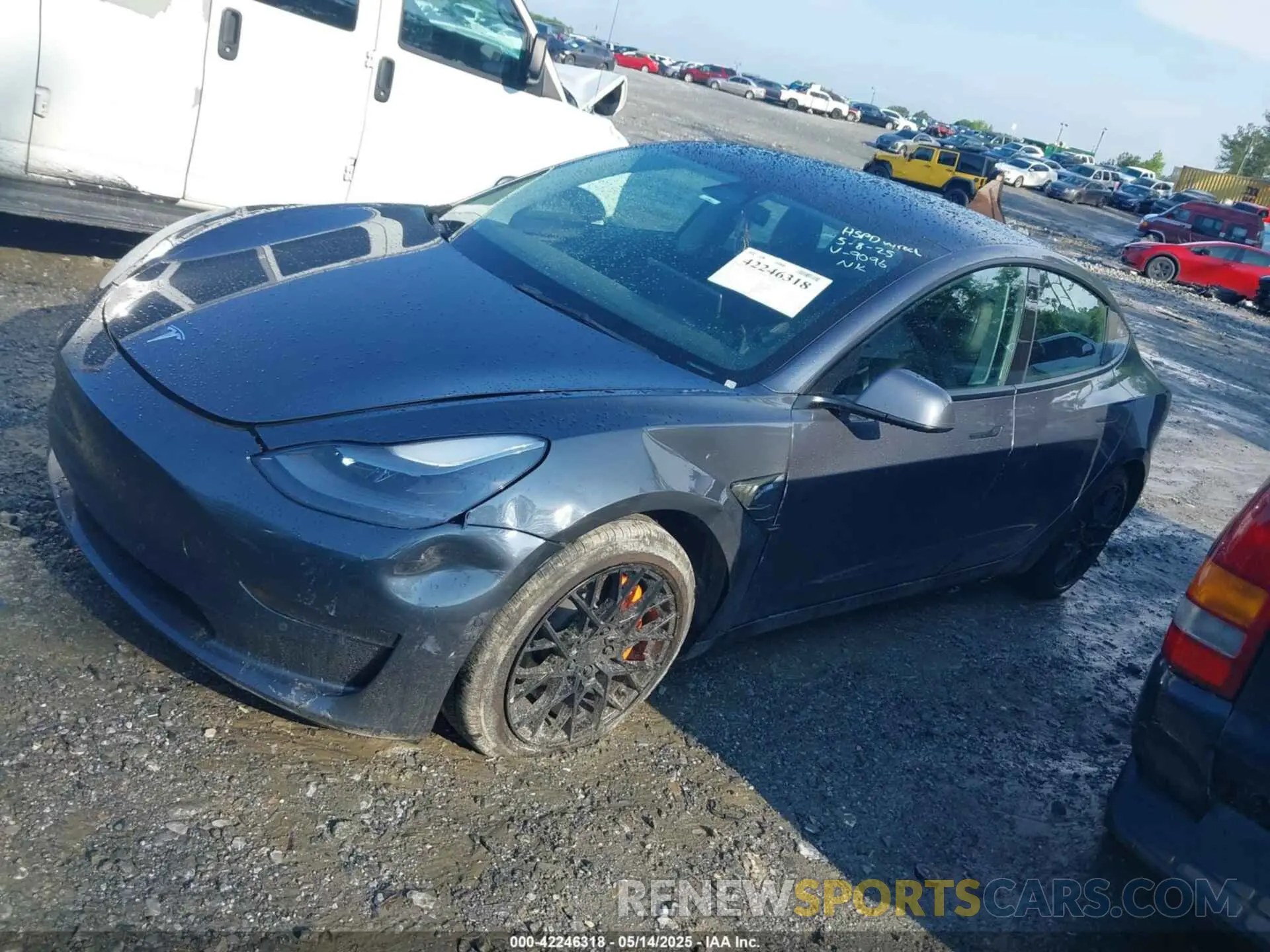 13 fotografías del automóvil dañado 5YJ3E1EB6NF189096 TESLA MODEL 3 2022