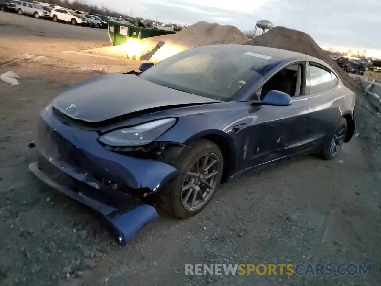 1 fotografías del automóvil dañado 5YJ3E1EB6NF192192 TESLA MODEL 3 2022