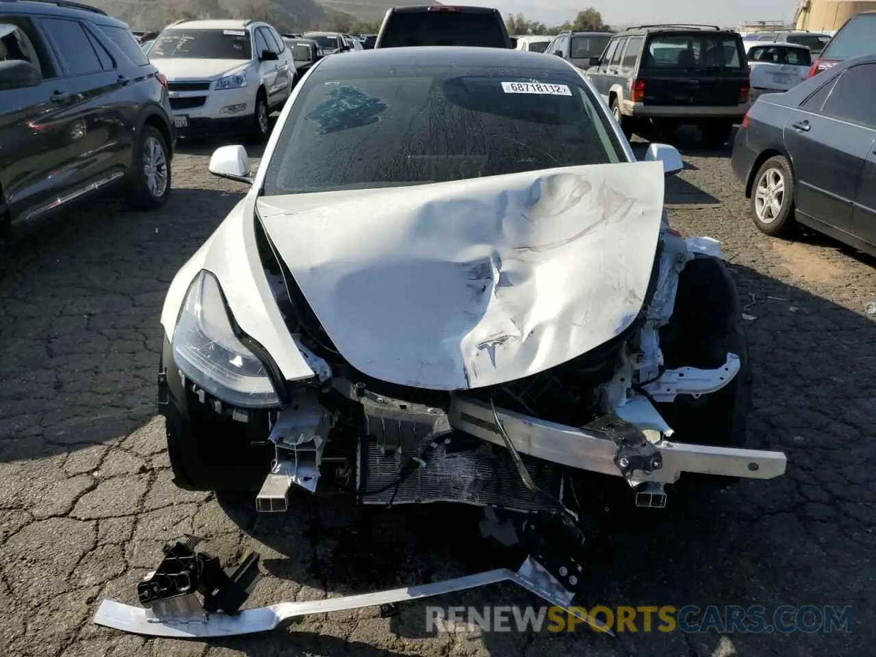 5 fotografías del automóvil dañado 5YJ3E1EB6NF207936 TESLA MODEL 3 2022