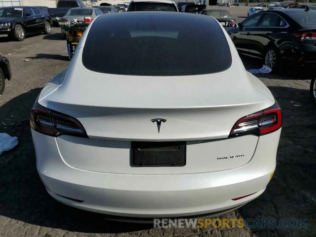 6 fotografías del automóvil dañado 5YJ3E1EB6NF207936 TESLA MODEL 3 2022