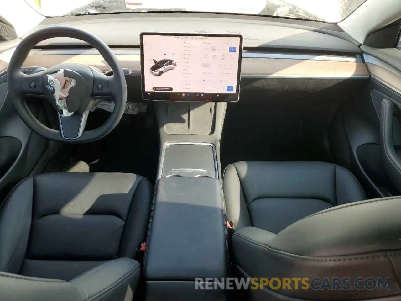 8 fotografías del automóvil dañado 5YJ3E1EB6NF207936 TESLA MODEL 3 2022