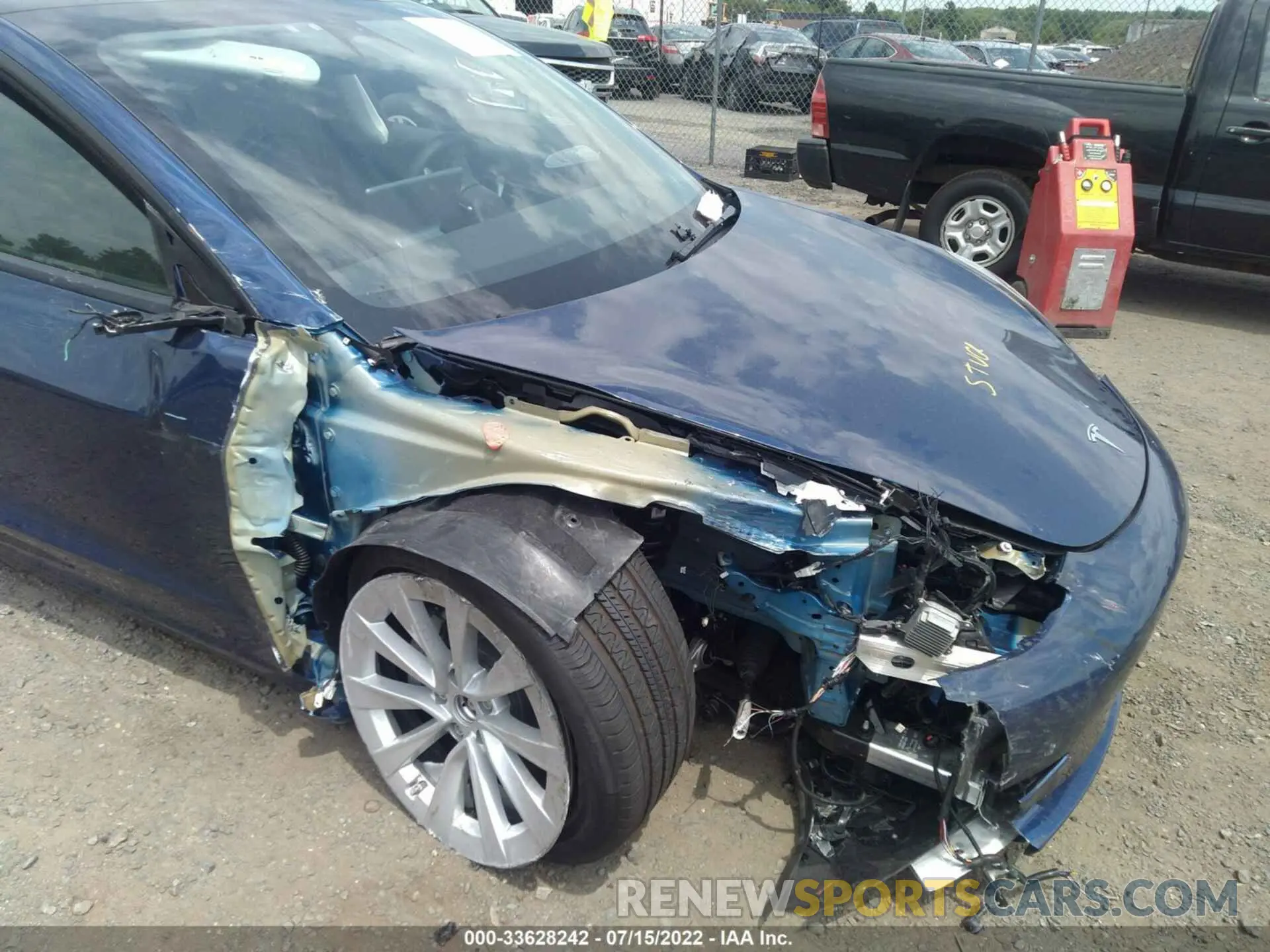 6 fotografías del automóvil dañado 5YJ3E1EB6NF209766 TESLA MODEL 3 2022
