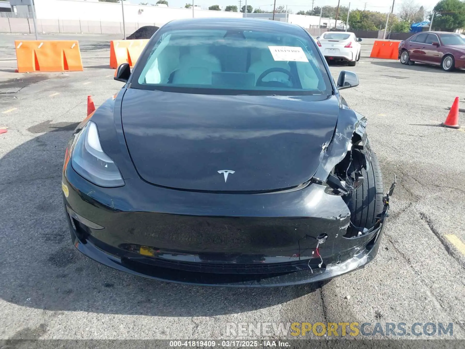 11 fotografías del automóvil dañado 5YJ3E1EB6NF233131 TESLA MODEL 3 2022