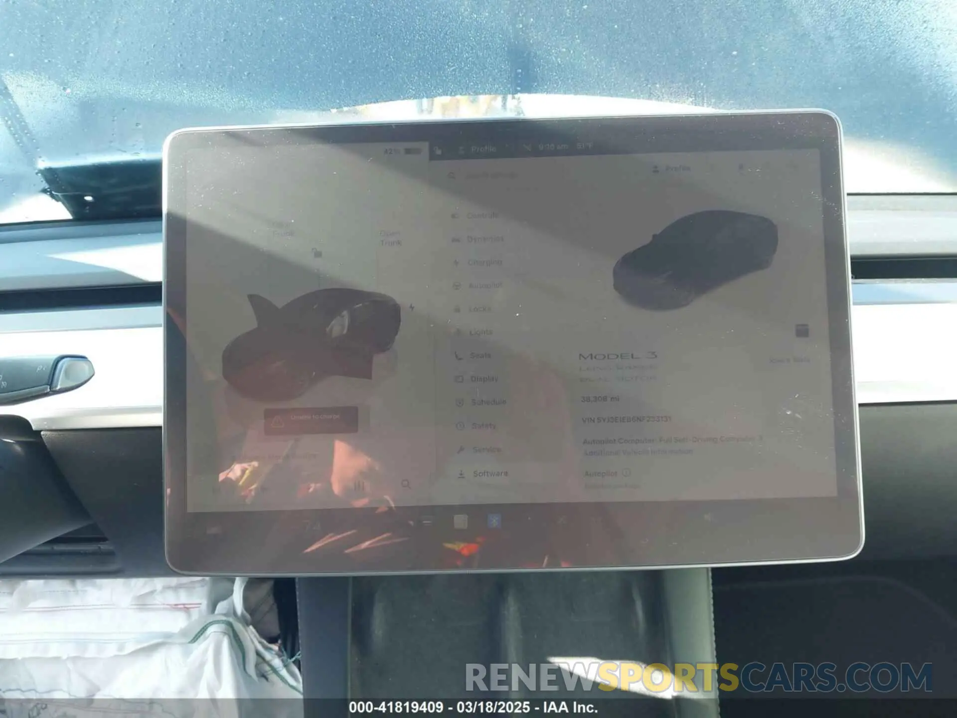 17 fotografías del automóvil dañado 5YJ3E1EB6NF233131 TESLA MODEL 3 2022