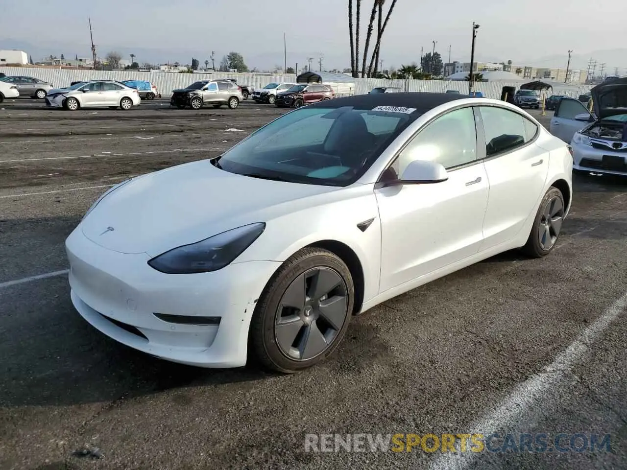 1 fotografías del automóvil dañado 5YJ3E1EB6NF238796 TESLA MODEL 3 2022