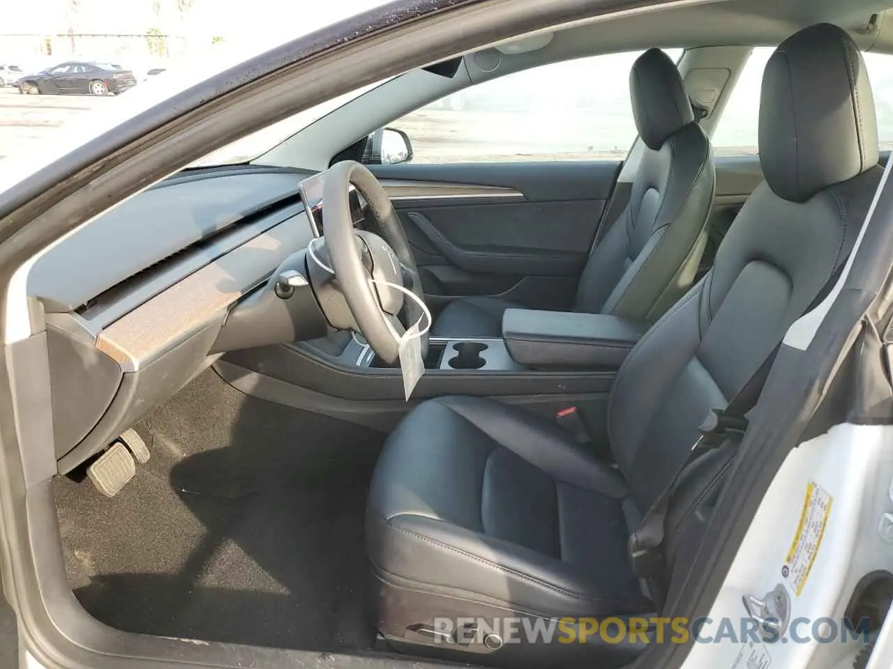 7 fotografías del automóvil dañado 5YJ3E1EB6NF238796 TESLA MODEL 3 2022