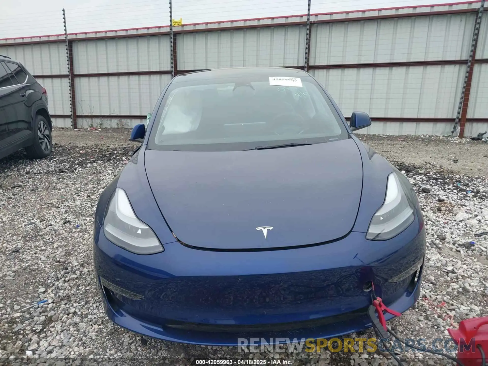 11 fotografías del automóvil dañado 5YJ3E1EB6NF250866 TESLA MODEL 3 2022