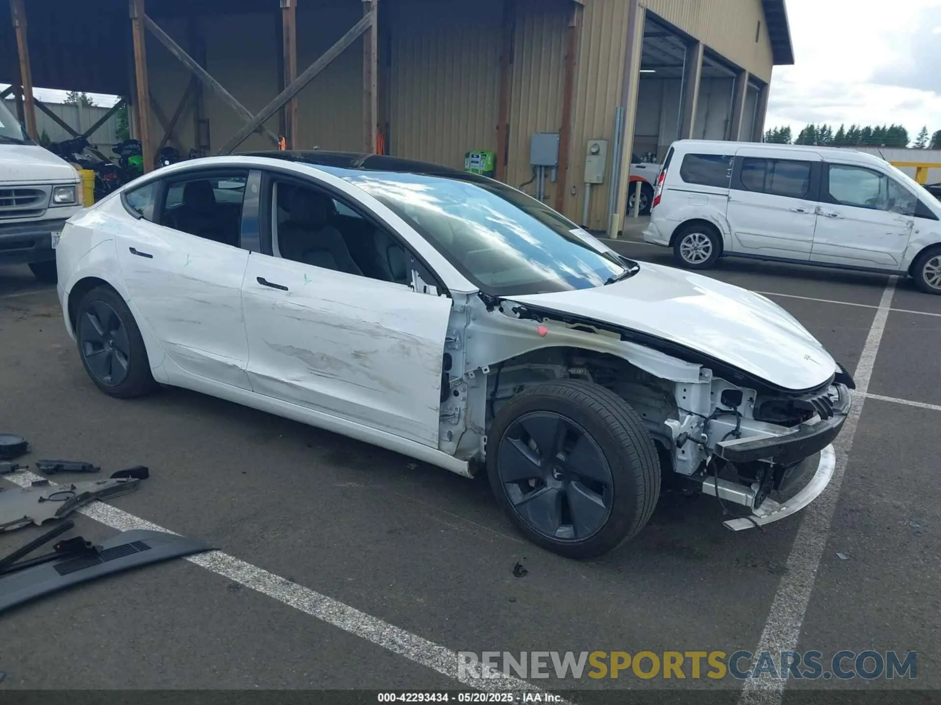 1 fotografías del automóvil dañado 5YJ3E1EB6NF250964 TESLA MODEL 3 2022