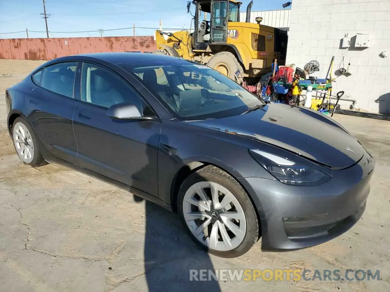 4 fotografías del automóvil dañado 5YJ3E1EB6NF256456 TESLA MODEL 3 2022