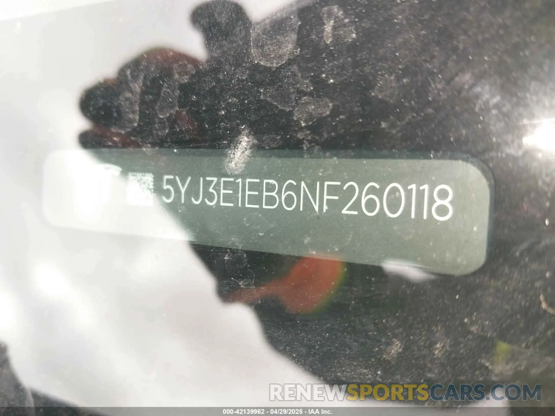 9 fotografías del automóvil dañado 5YJ3E1EB6NF260118 TESLA MODEL 3 2022
