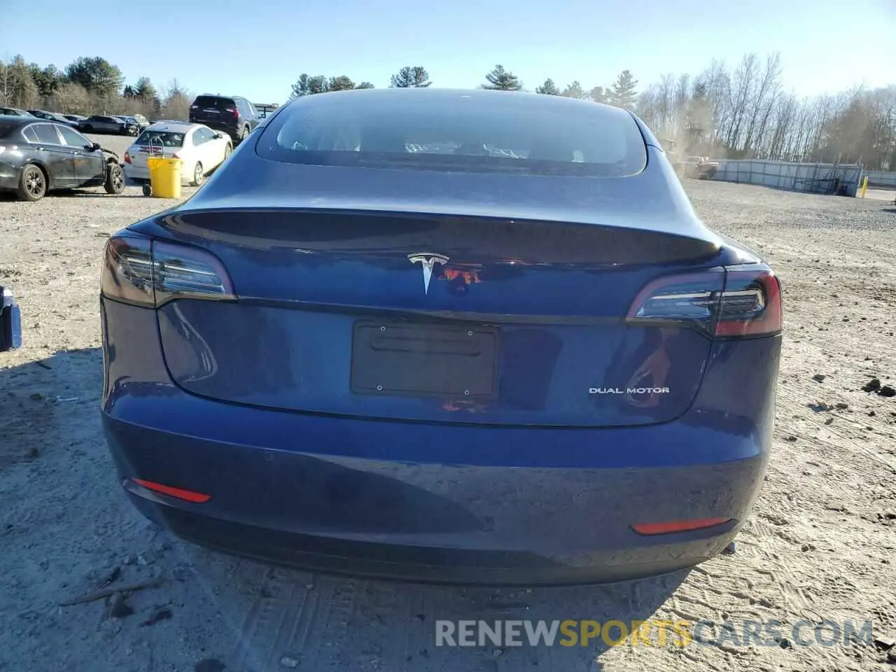 6 fotografías del automóvil dañado 5YJ3E1EB6NF263228 TESLA MODEL 3 2022