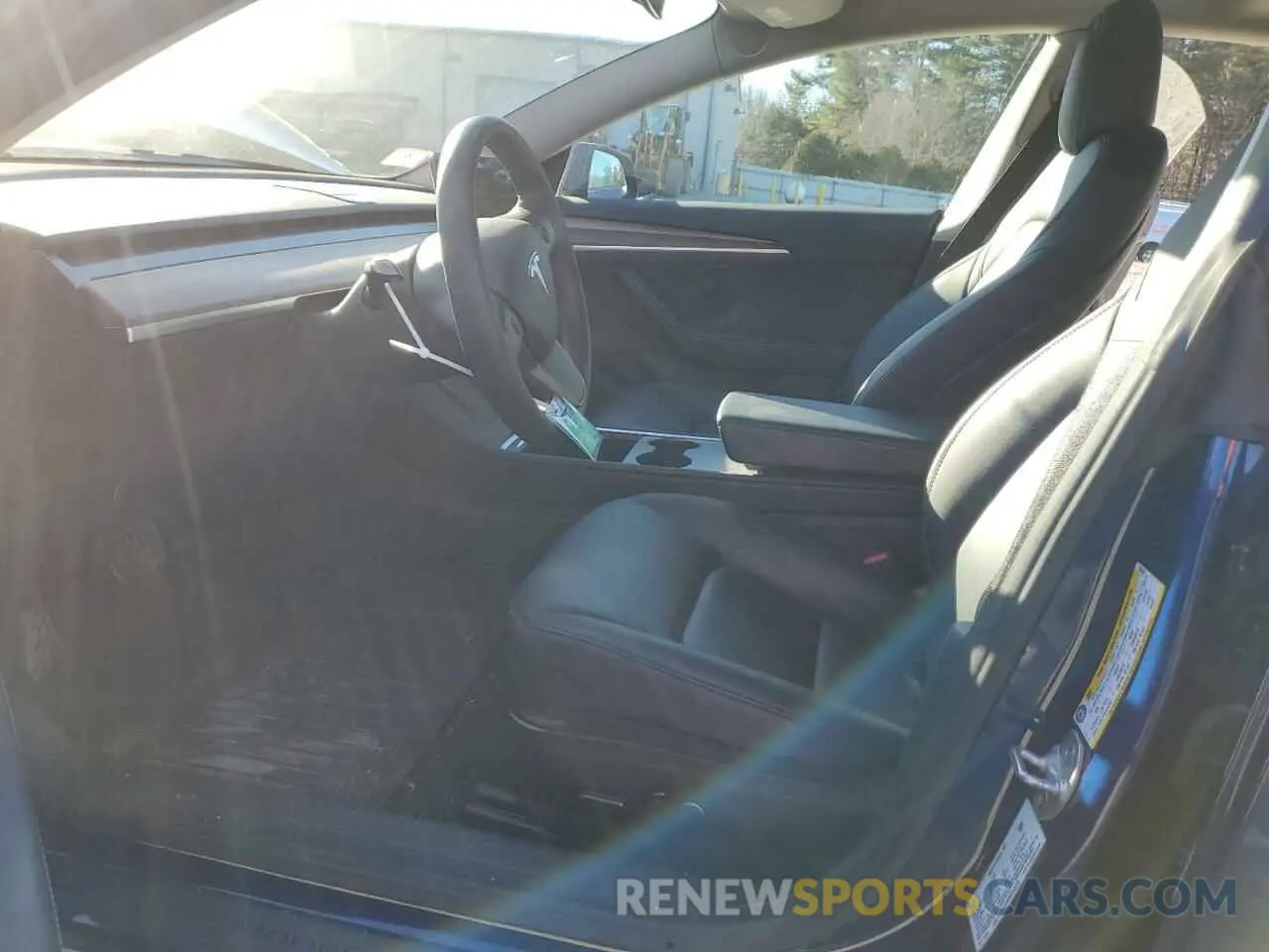 7 fotografías del automóvil dañado 5YJ3E1EB6NF263228 TESLA MODEL 3 2022