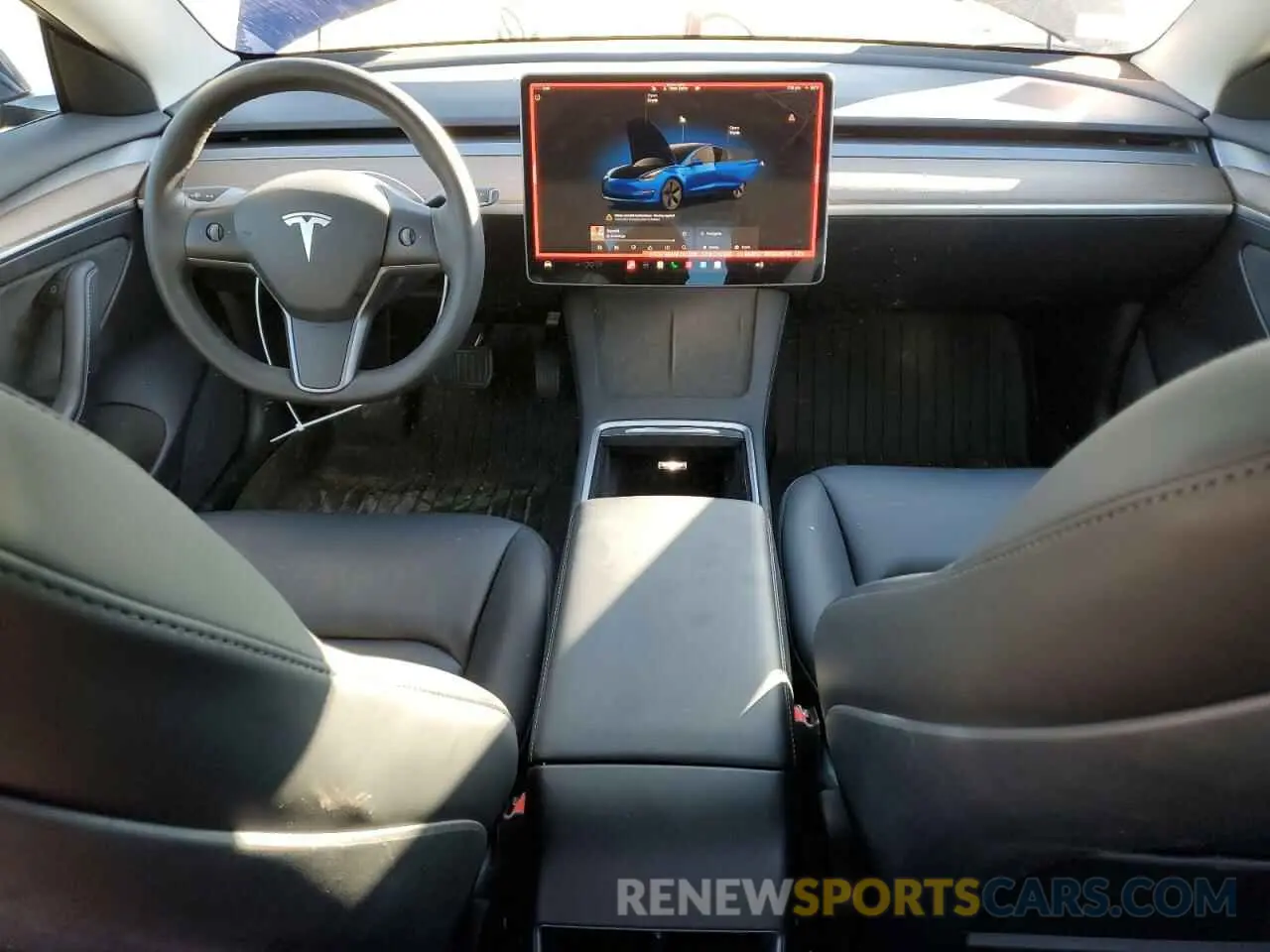 8 fotografías del automóvil dañado 5YJ3E1EB6NF263228 TESLA MODEL 3 2022