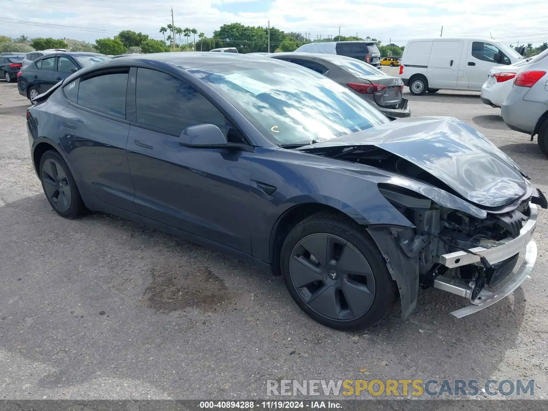 1 fotografías del automóvil dañado 5YJ3E1EB6NF264489 TESLA MODEL 3 2022