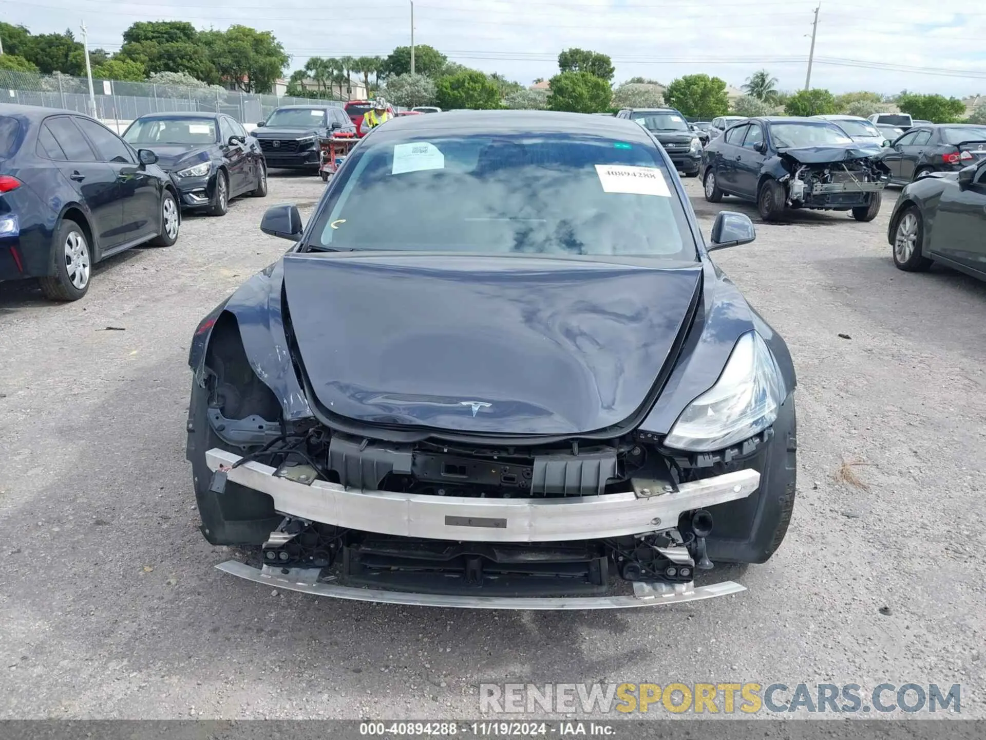 12 fotografías del automóvil dañado 5YJ3E1EB6NF264489 TESLA MODEL 3 2022