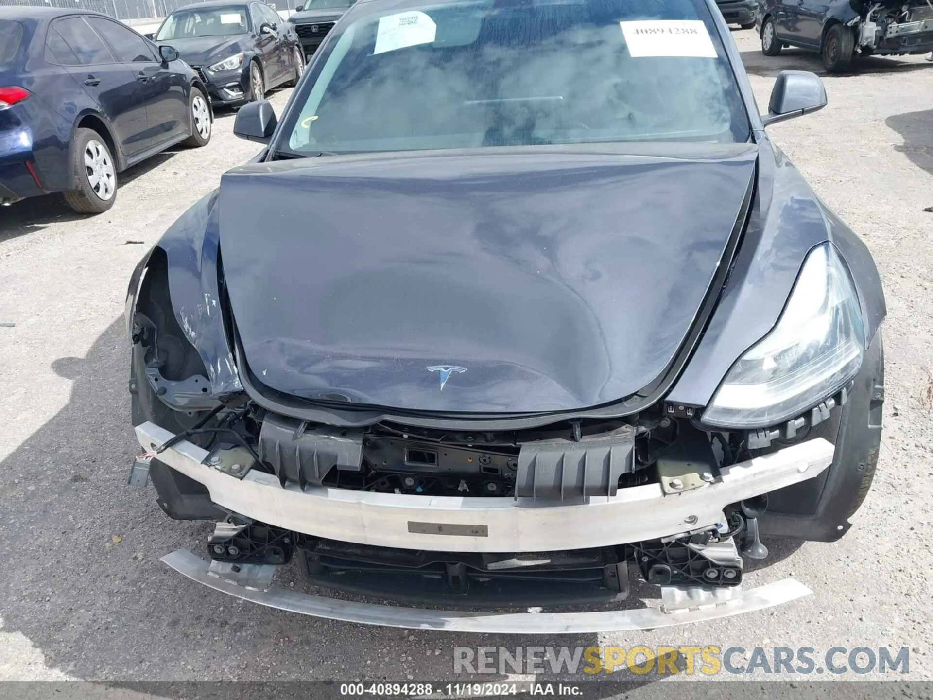 6 fotografías del automóvil dañado 5YJ3E1EB6NF264489 TESLA MODEL 3 2022