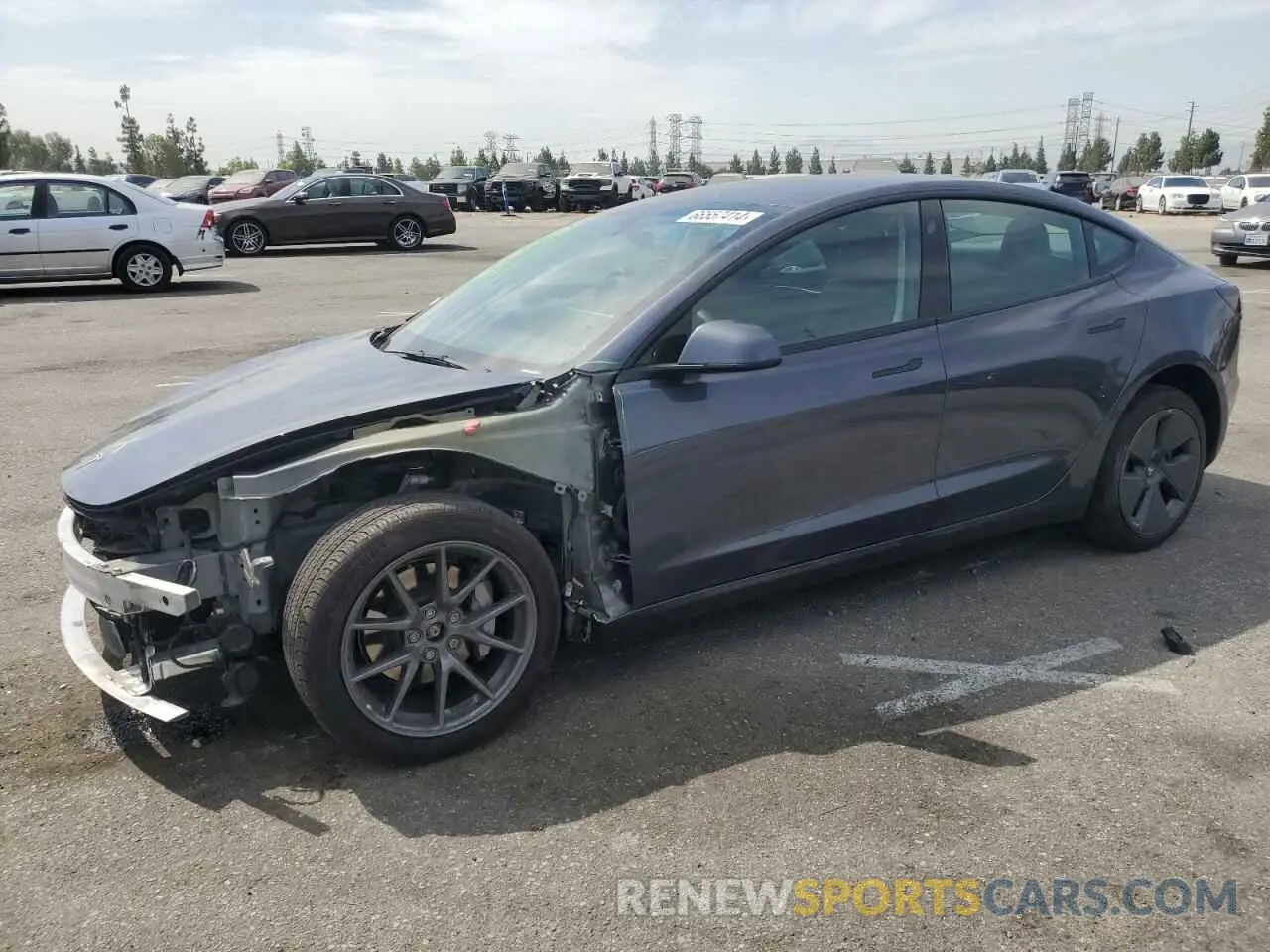 1 fotografías del automóvil dañado 5YJ3E1EB6NF264623 TESLA MODEL 3 2022
