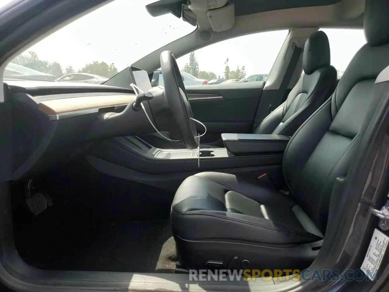 7 fotografías del automóvil dañado 5YJ3E1EB6NF264623 TESLA MODEL 3 2022