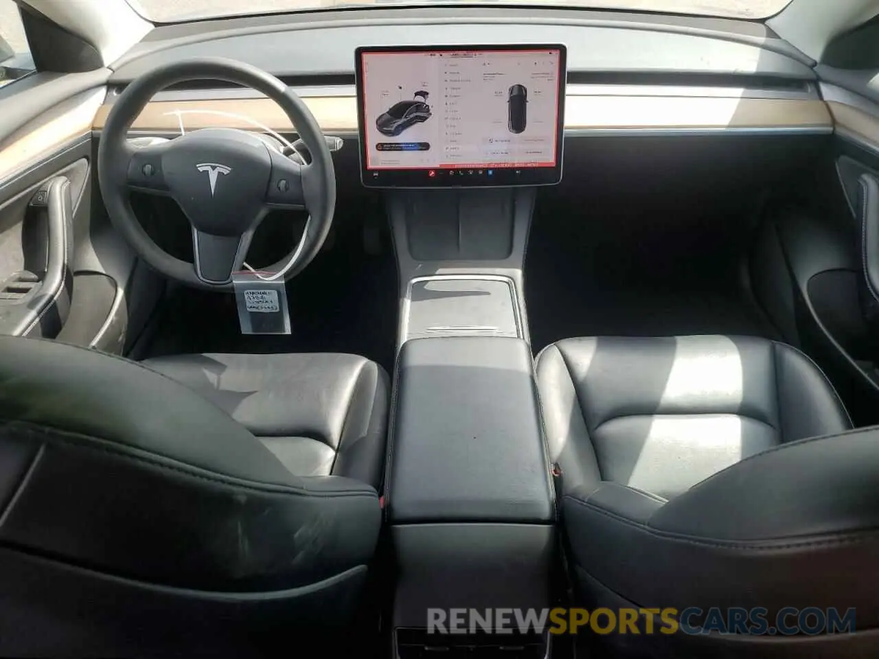 8 fotografías del automóvil dañado 5YJ3E1EB6NF264623 TESLA MODEL 3 2022