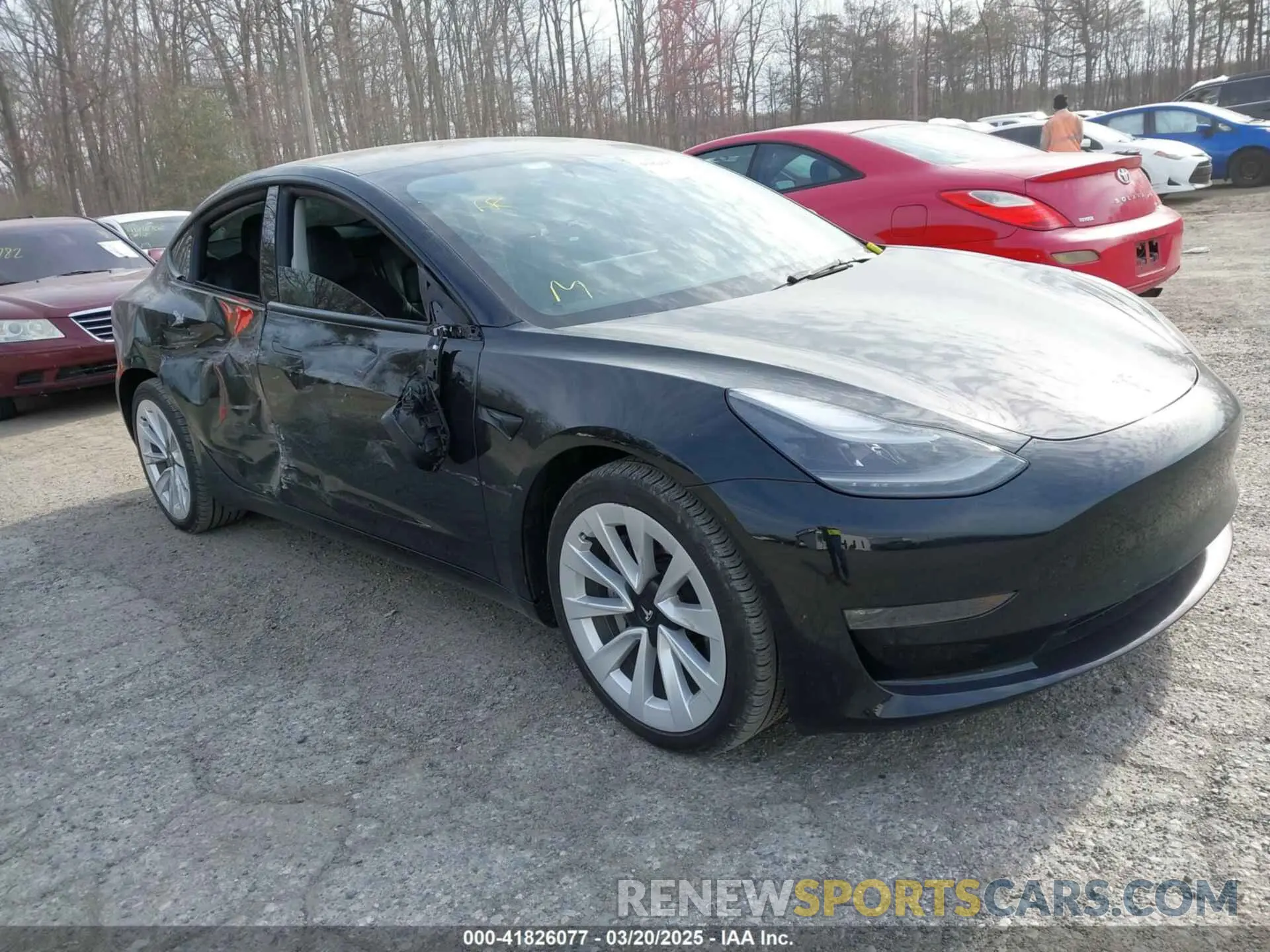 1 fotografías del automóvil dañado 5YJ3E1EB6NF343869 TESLA MODEL 3 2022