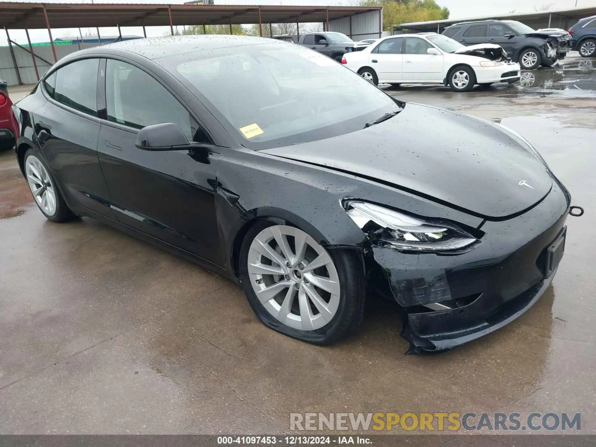1 fotografías del automóvil dañado 5YJ3E1EB6NF363510 TESLA MODEL 3 2022