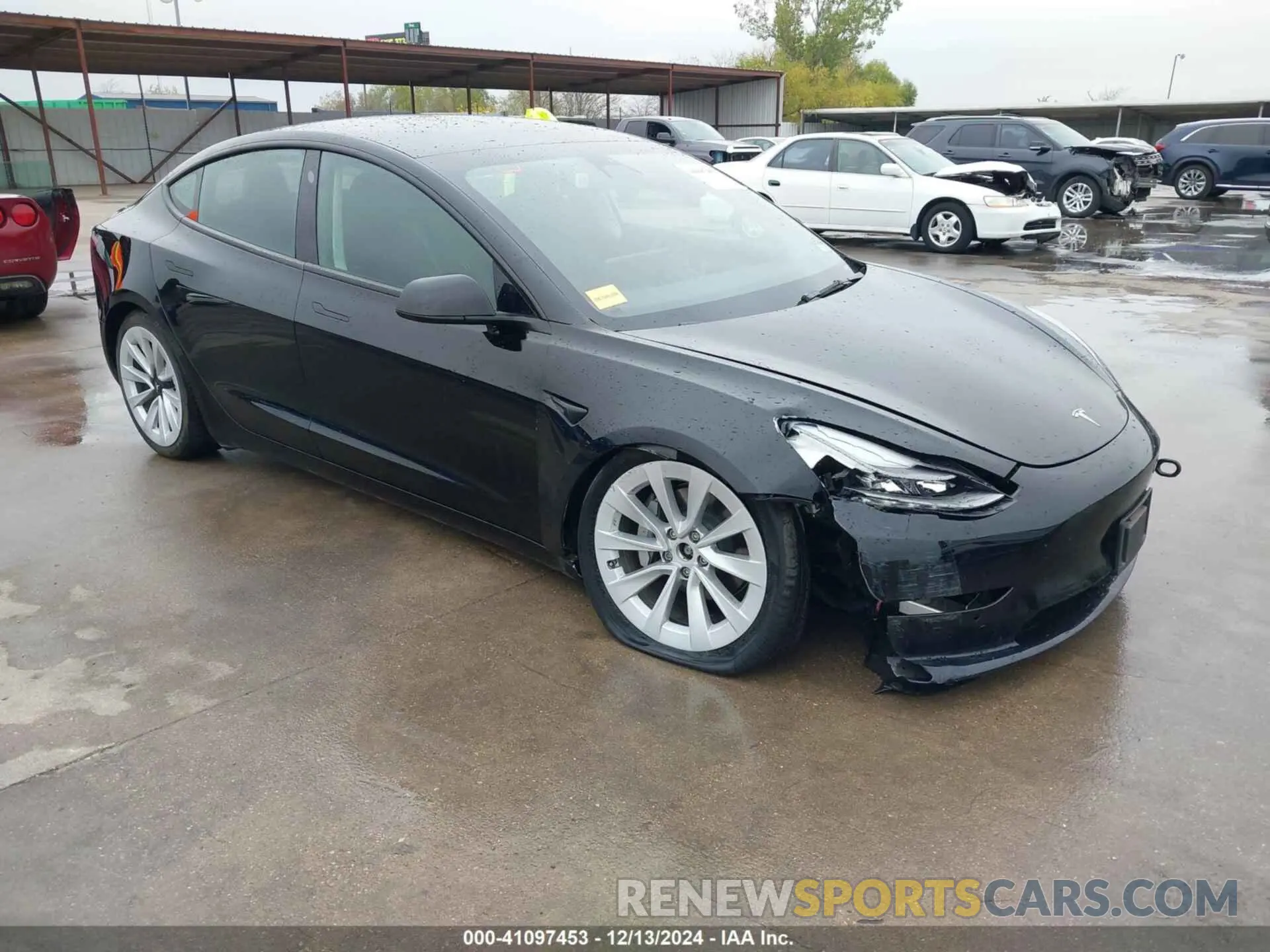 6 fotografías del automóvil dañado 5YJ3E1EB6NF363510 TESLA MODEL 3 2022