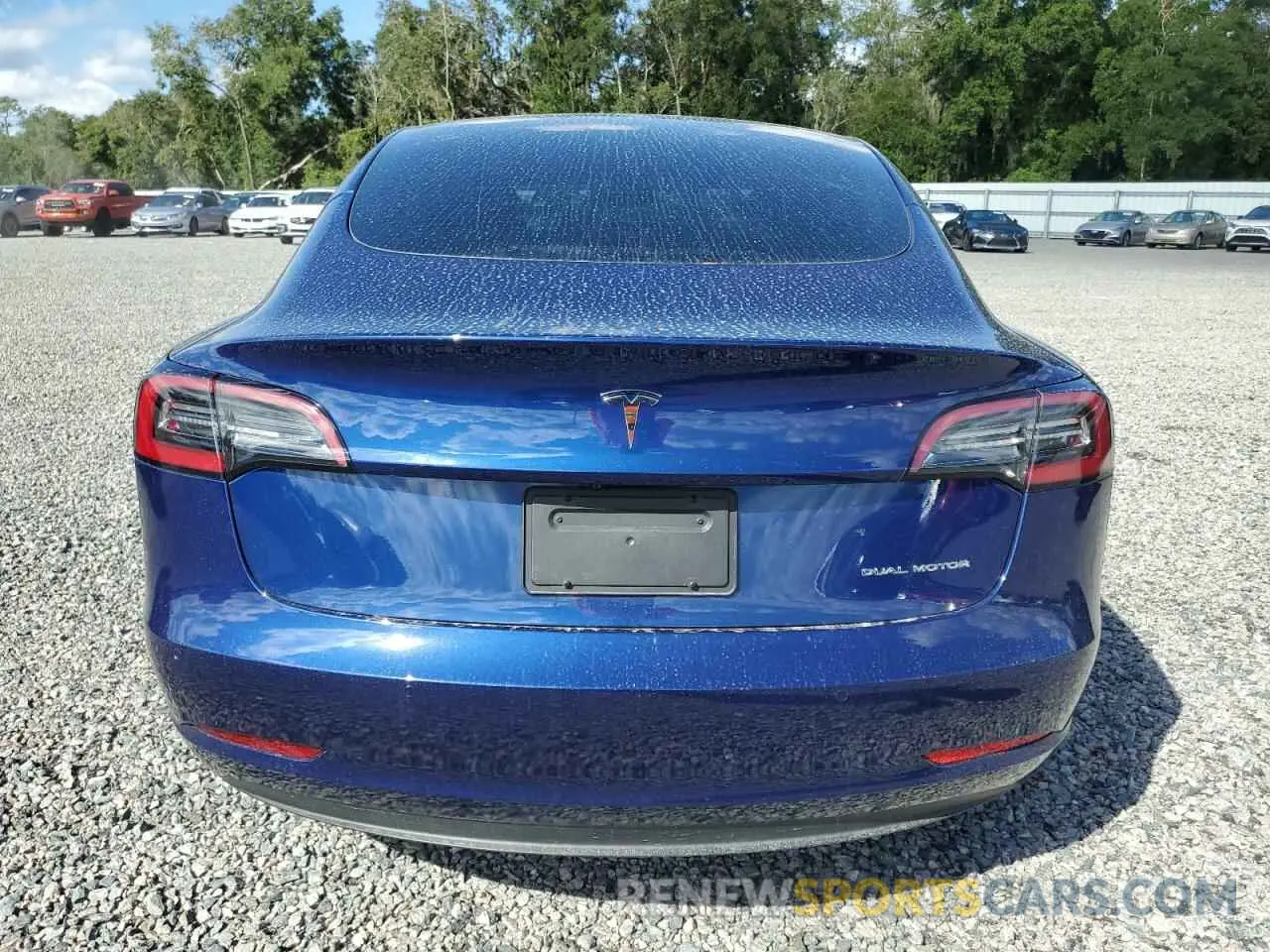 6 fotografías del automóvil dañado 5YJ3E1EB7NF103357 TESLA MODEL 3 2022