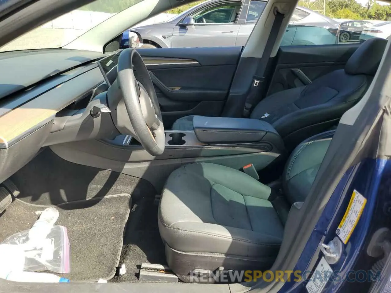 7 fotografías del automóvil dañado 5YJ3E1EB7NF103357 TESLA MODEL 3 2022