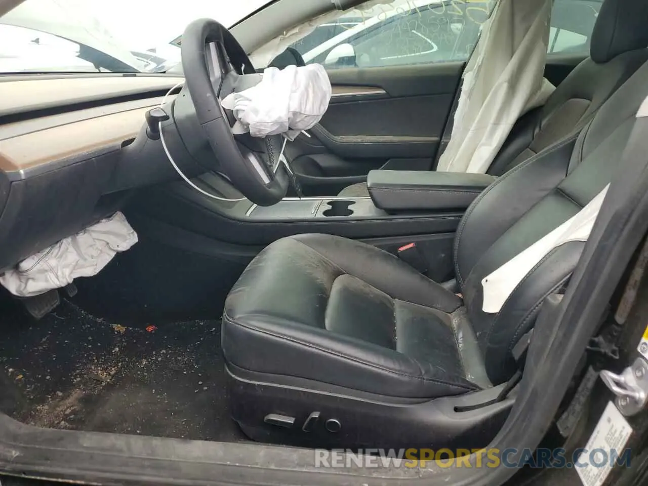 7 fotografías del automóvil dañado 5YJ3E1EB7NF110261 TESLA MODEL 3 2022