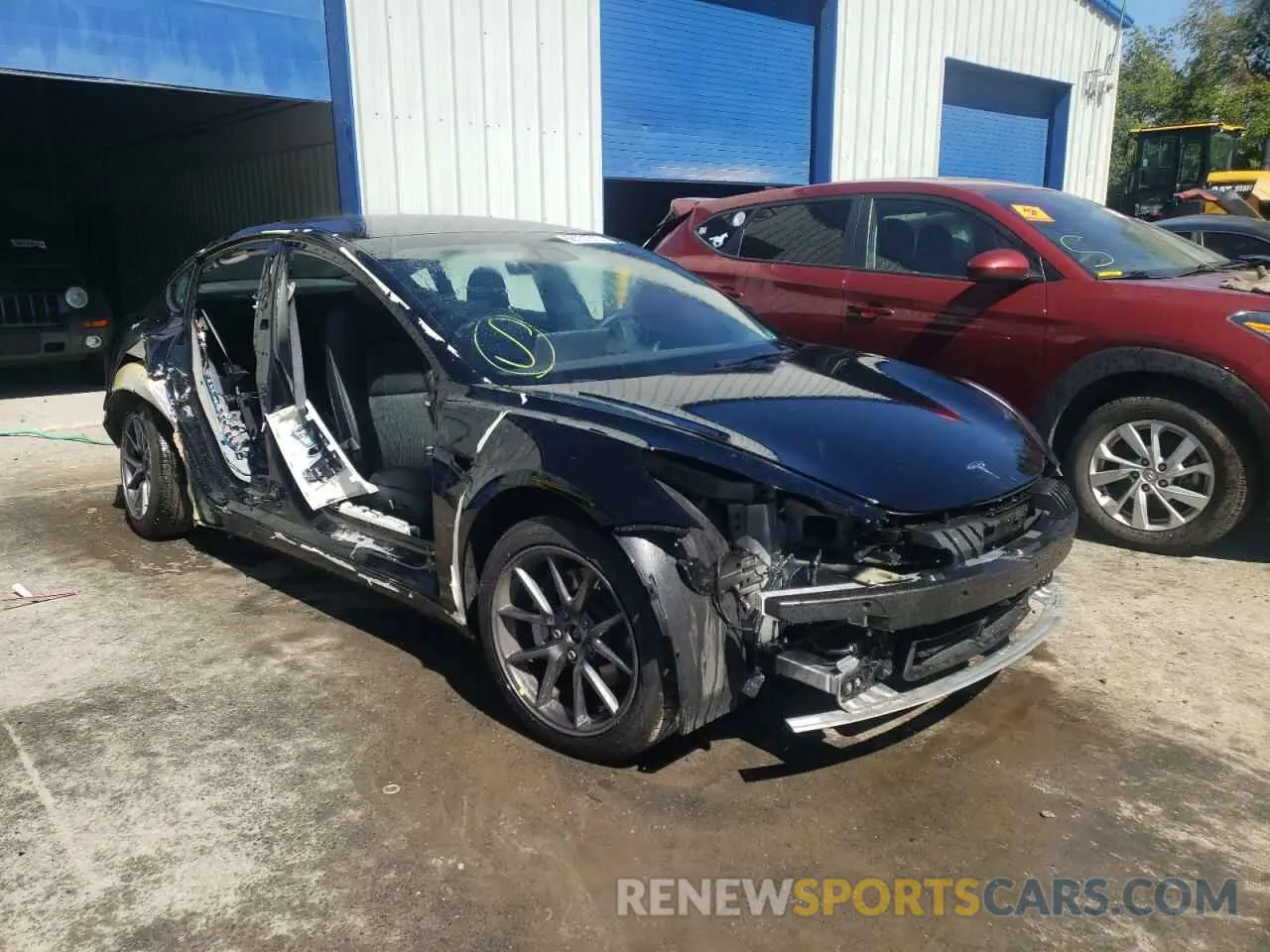 1 fotografías del automóvil dañado 5YJ3E1EB7NF110633 TESLA MODEL 3 2022