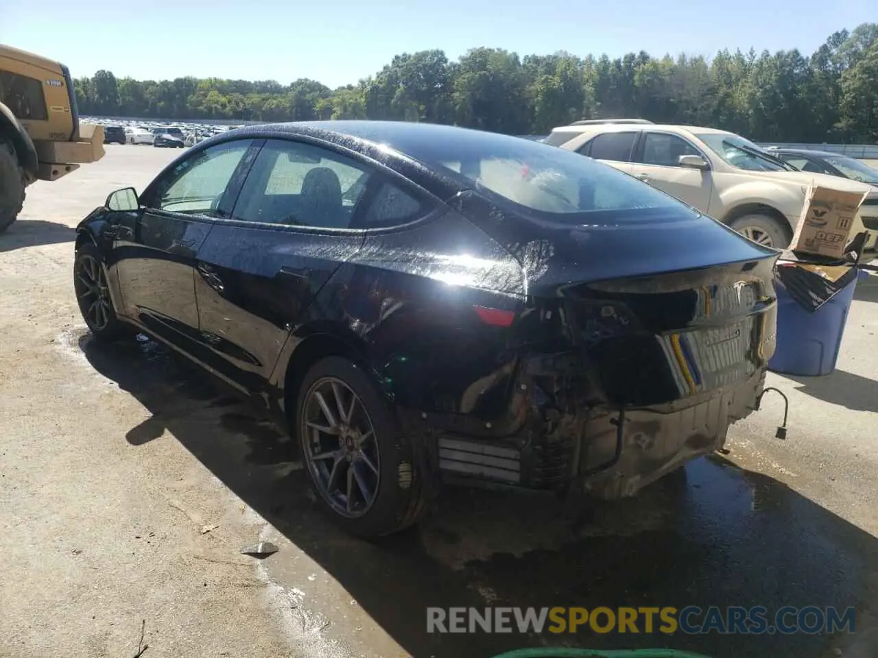 3 fotografías del automóvil dañado 5YJ3E1EB7NF110633 TESLA MODEL 3 2022