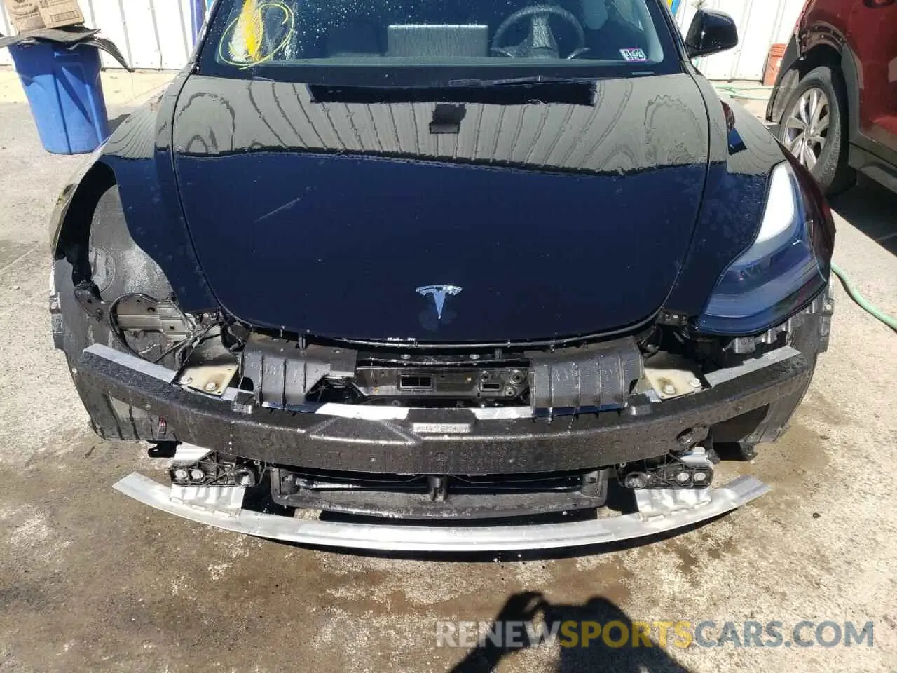 7 fotografías del automóvil dañado 5YJ3E1EB7NF110633 TESLA MODEL 3 2022