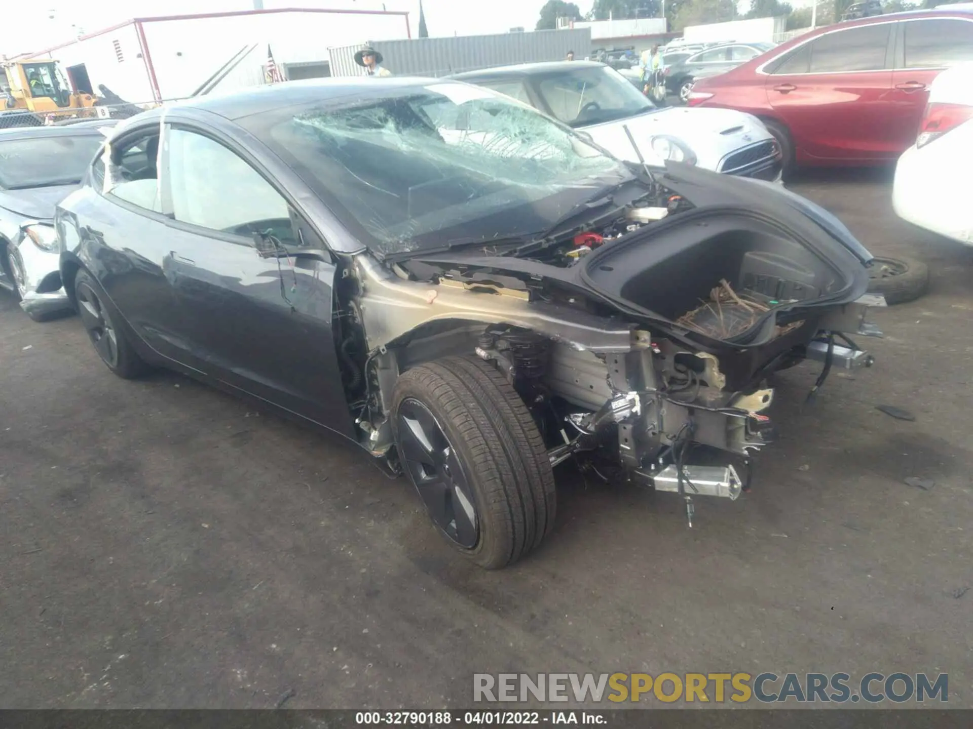 1 fotografías del automóvil dañado 5YJ3E1EB7NF117534 TESLA MODEL 3 2022