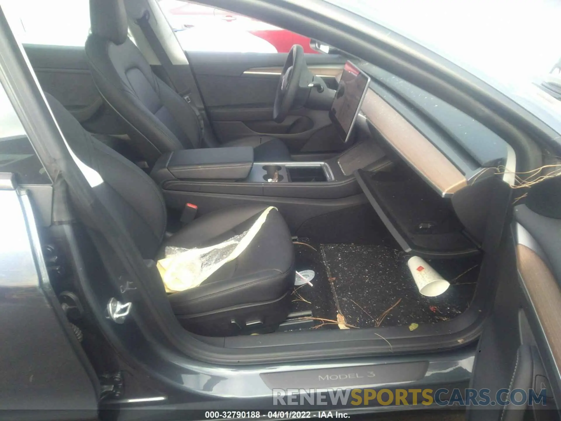5 fotografías del automóvil dañado 5YJ3E1EB7NF117534 TESLA MODEL 3 2022