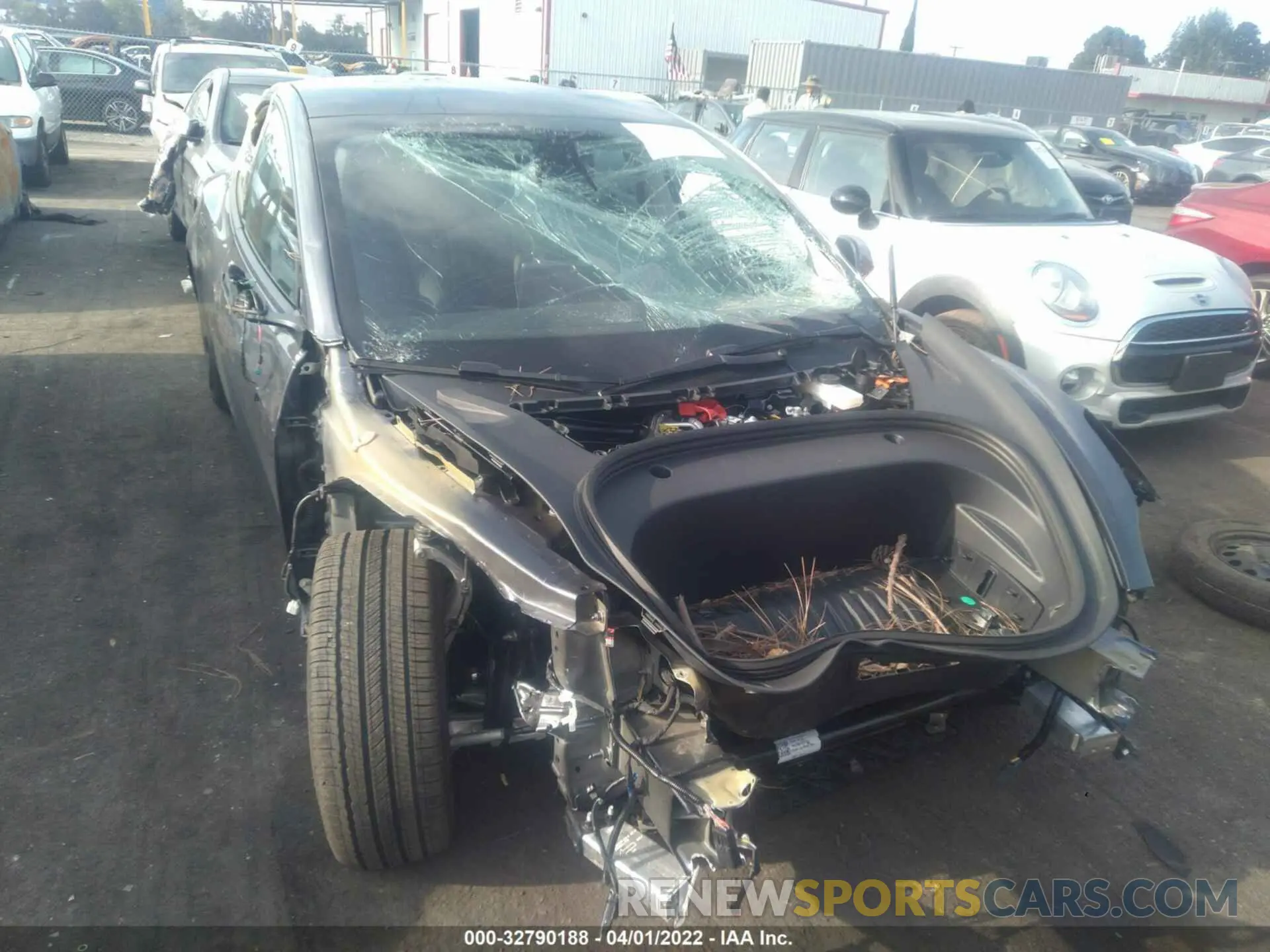 6 fotografías del automóvil dañado 5YJ3E1EB7NF117534 TESLA MODEL 3 2022