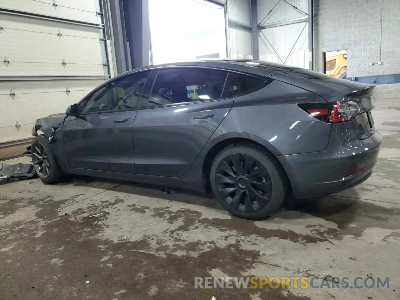 2 fotografías del automóvil dañado 5YJ3E1EB7NF127870 TESLA MODEL 3 2022
