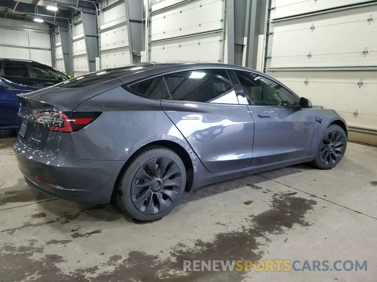 3 fotografías del automóvil dañado 5YJ3E1EB7NF127870 TESLA MODEL 3 2022