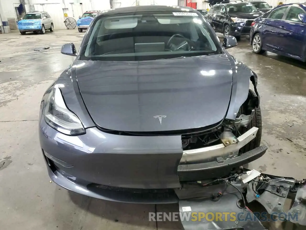 5 fotografías del automóvil dañado 5YJ3E1EB7NF127870 TESLA MODEL 3 2022