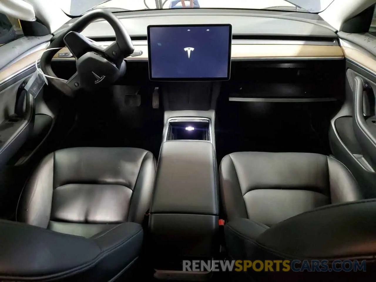 8 fotografías del automóvil dañado 5YJ3E1EB7NF127870 TESLA MODEL 3 2022