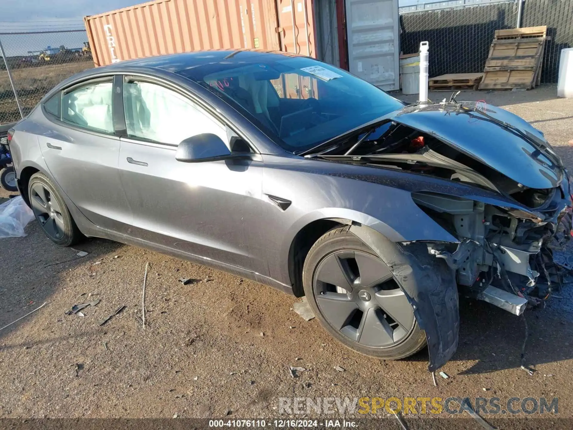 1 fotografías del automóvil dañado 5YJ3E1EB7NF127920 TESLA MODEL 3 2022