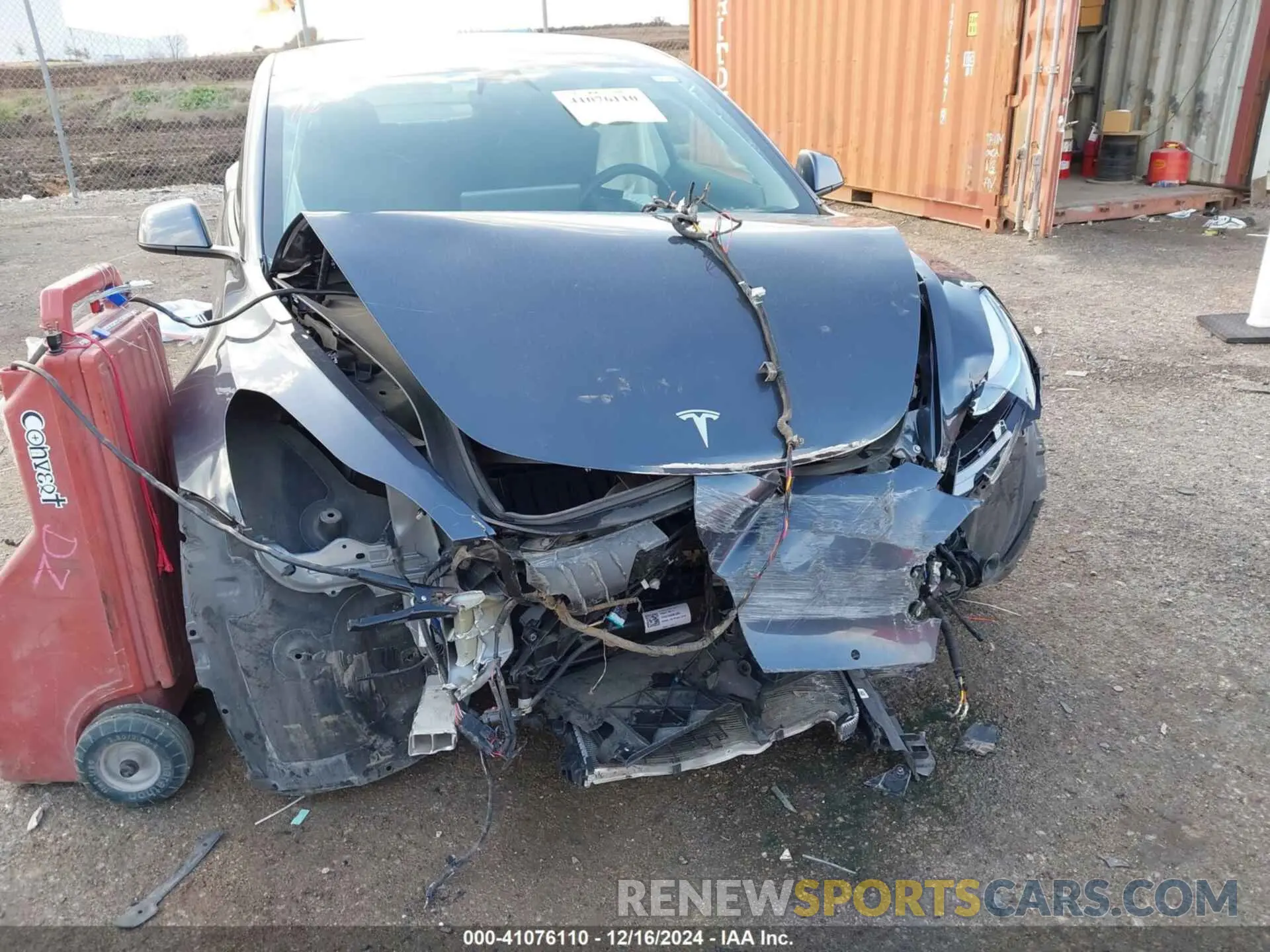 6 fotografías del automóvil dañado 5YJ3E1EB7NF127920 TESLA MODEL 3 2022