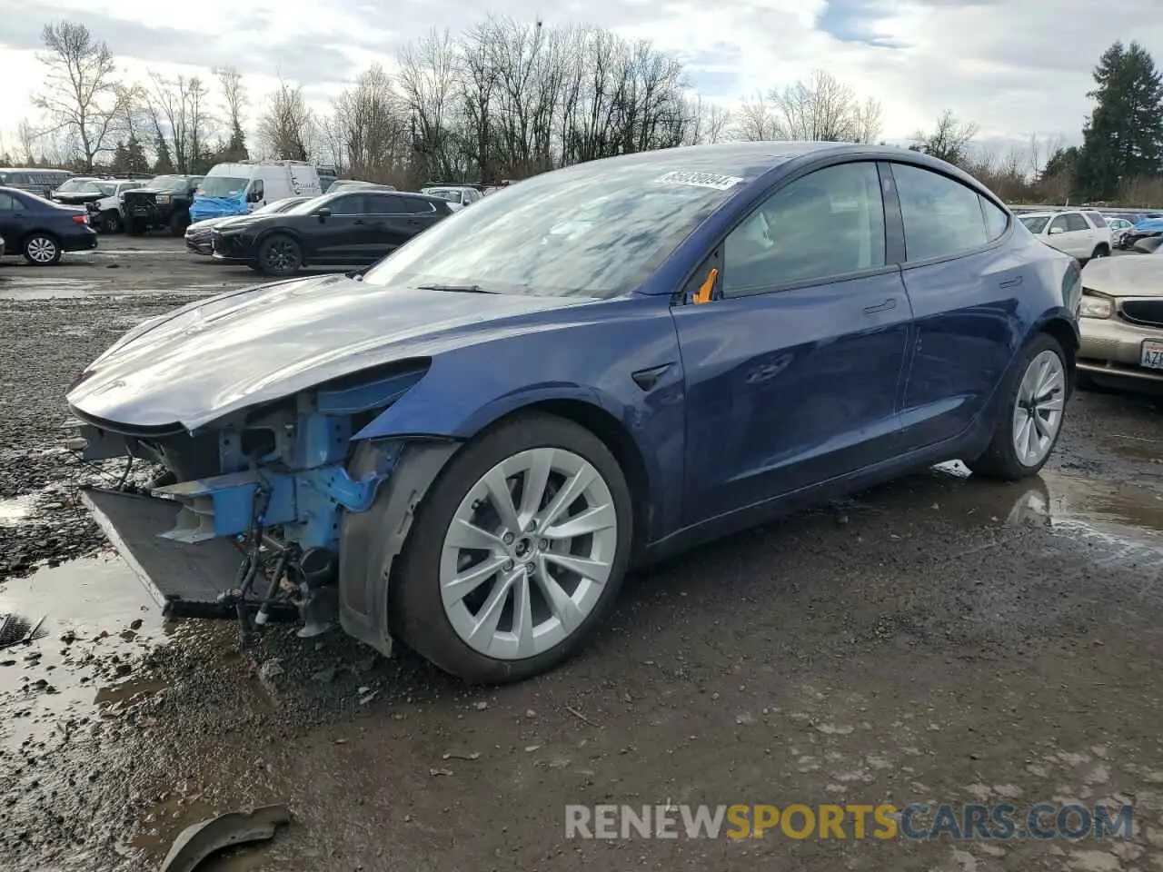 1 fotografías del automóvil dañado 5YJ3E1EB7NF130719 TESLA MODEL 3 2022