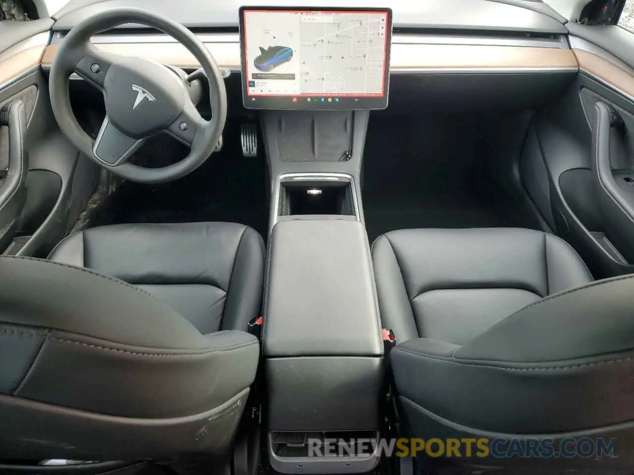 8 fotografías del automóvil dañado 5YJ3E1EB7NF130719 TESLA MODEL 3 2022