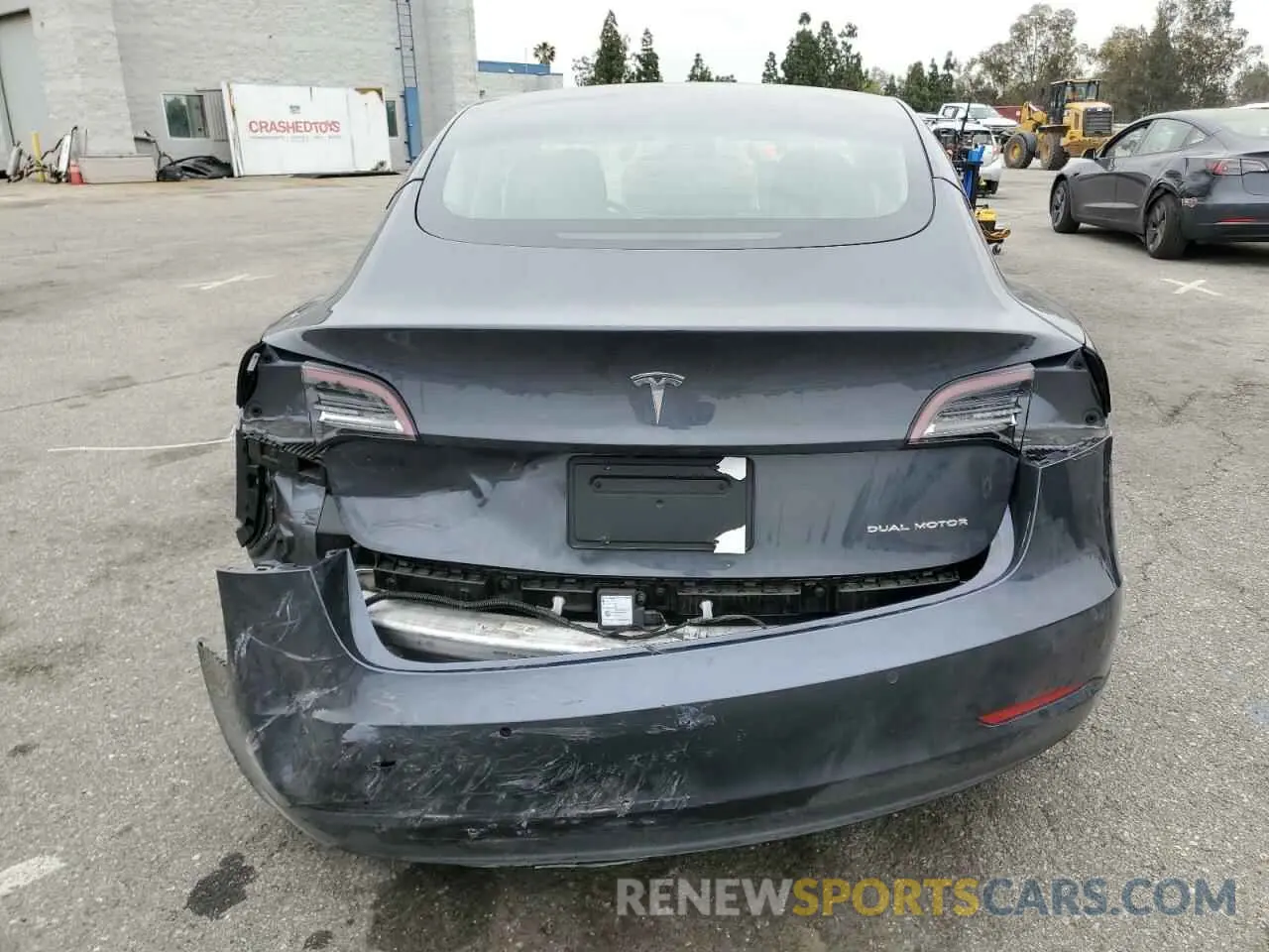 6 fotografías del automóvil dañado 5YJ3E1EB7NF131613 TESLA MODEL 3 2022