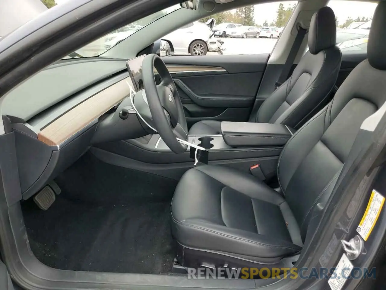 7 fotografías del automóvil dañado 5YJ3E1EB7NF131613 TESLA MODEL 3 2022