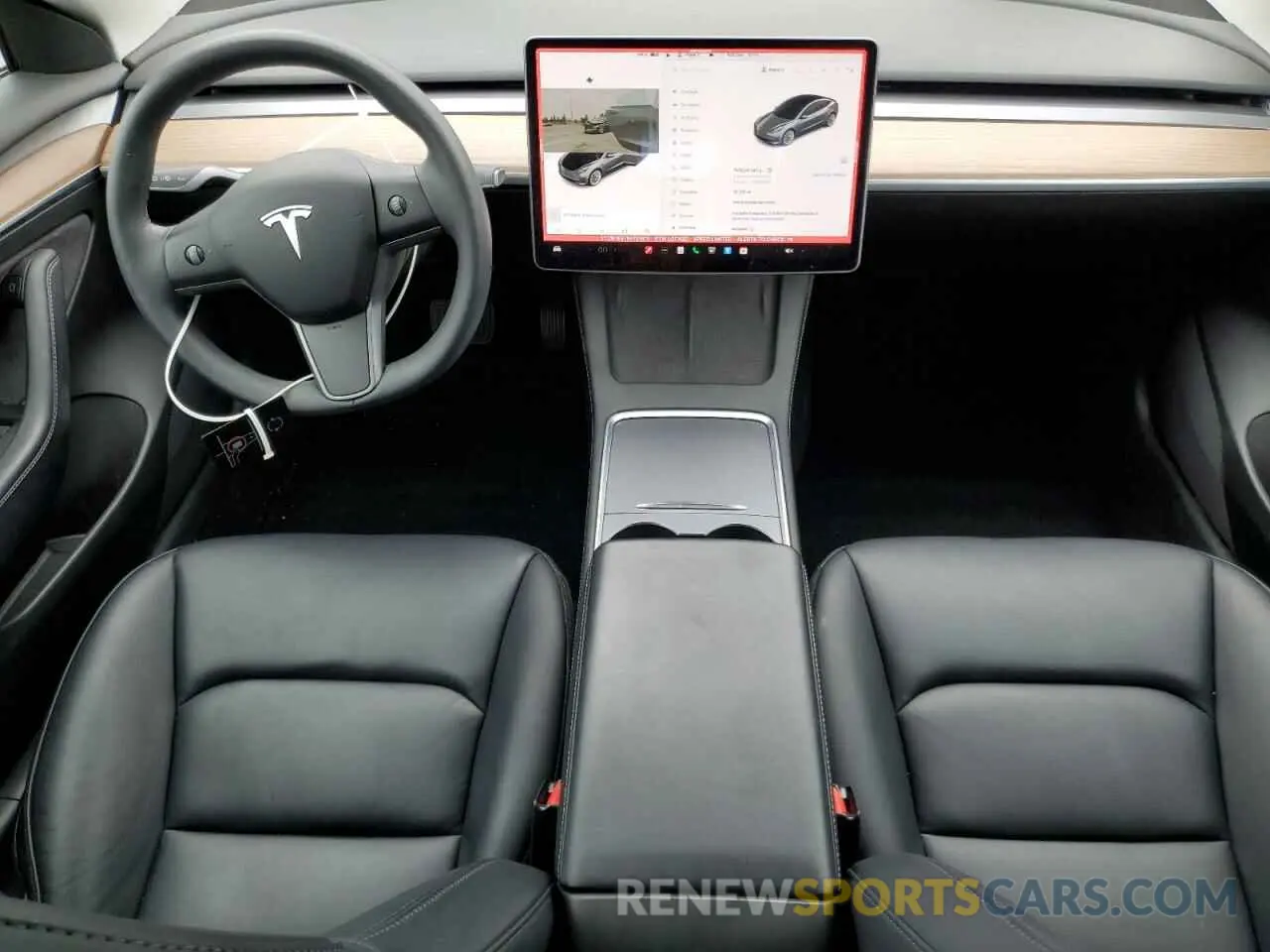 8 fotografías del automóvil dañado 5YJ3E1EB7NF131613 TESLA MODEL 3 2022