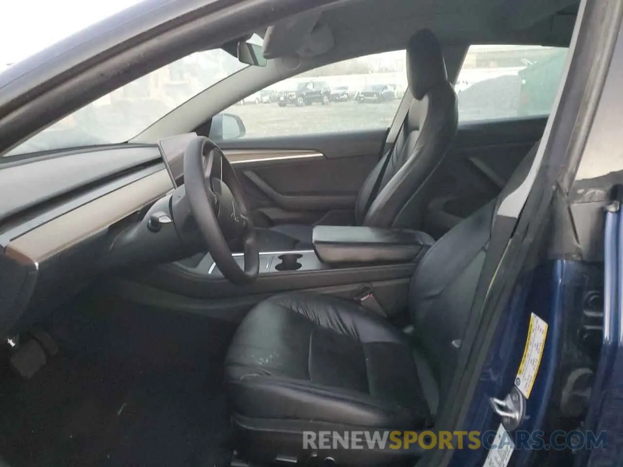 7 fotografías del automóvil dañado 5YJ3E1EB7NF143938 TESLA MODEL 3 2022