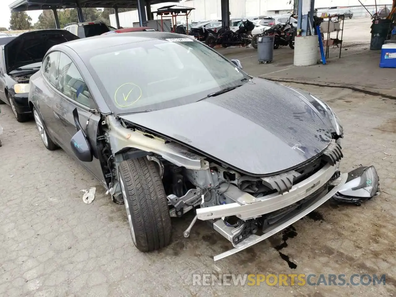 1 fotografías del automóvil dañado 5YJ3E1EB7NF145754 TESLA MODEL 3 2022