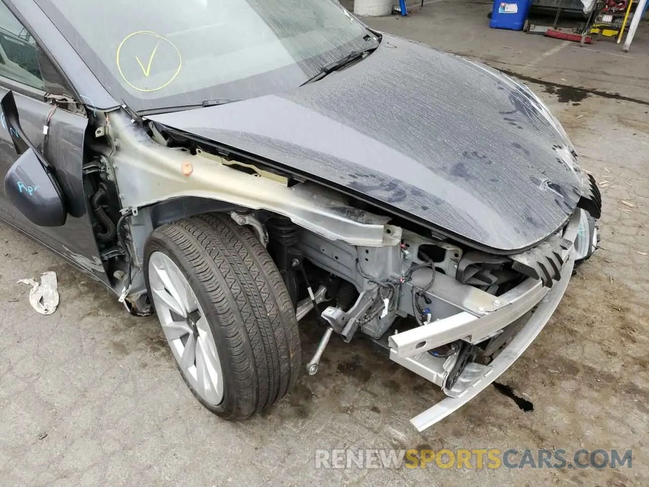 9 fotografías del automóvil dañado 5YJ3E1EB7NF145754 TESLA MODEL 3 2022